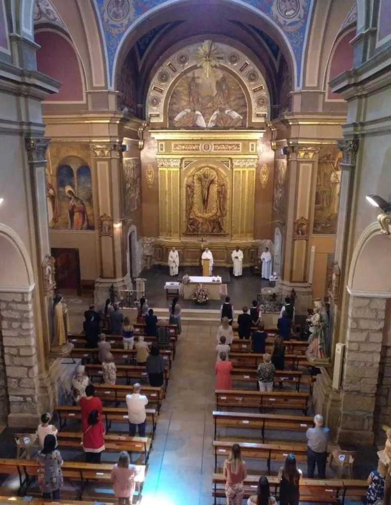 Missa per celebrar la festa de Sant Salvador Votat a Golmés