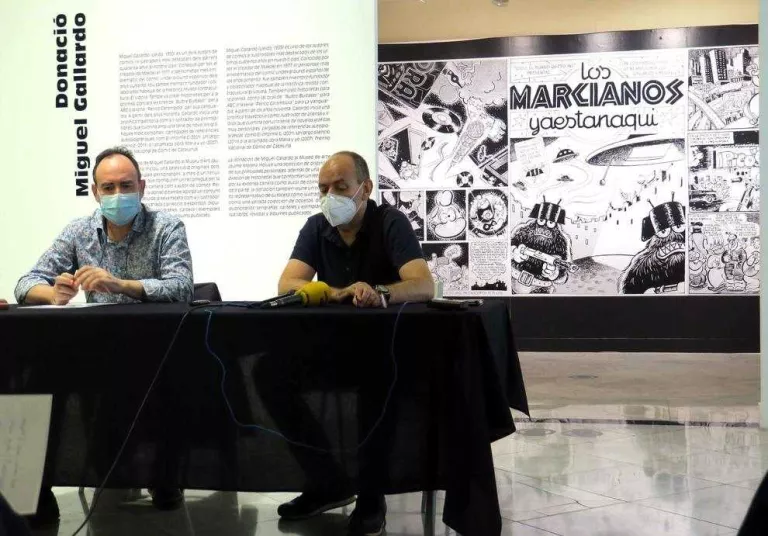 Miguel Gallardo dóna 200 originals al Museu Morera