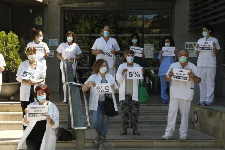 El personal de l'hospital Santa Maria de Lleida reclama més temps per als pacients