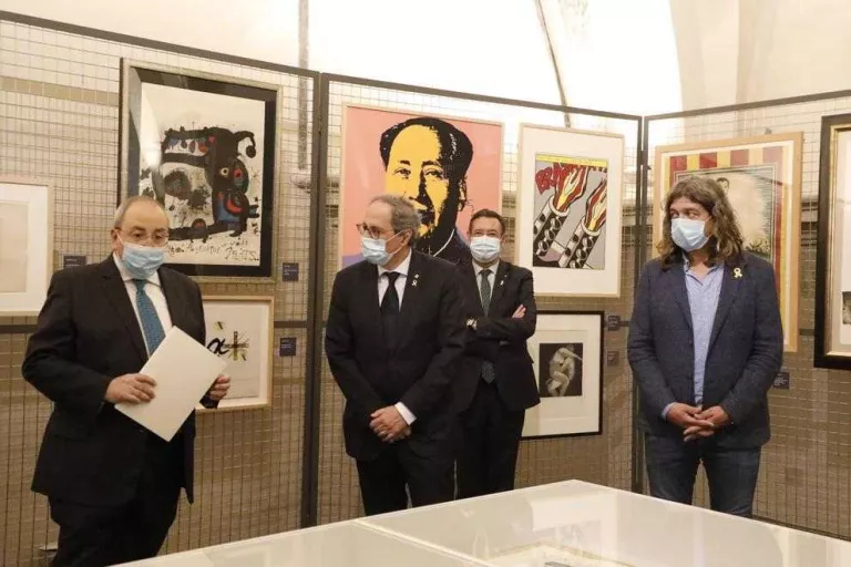 Visita 'oficial' als gravats de Gelonch al Museu de Lleida