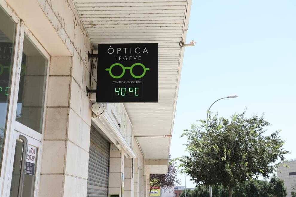 Lleida, en plena canícula