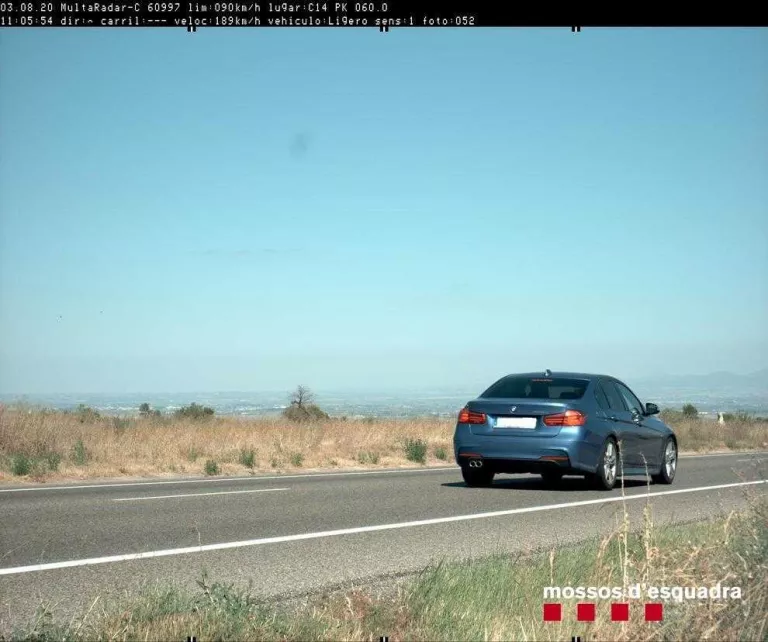 Imputat per circular a 189 km/h per la C-14 a Ciutadilla