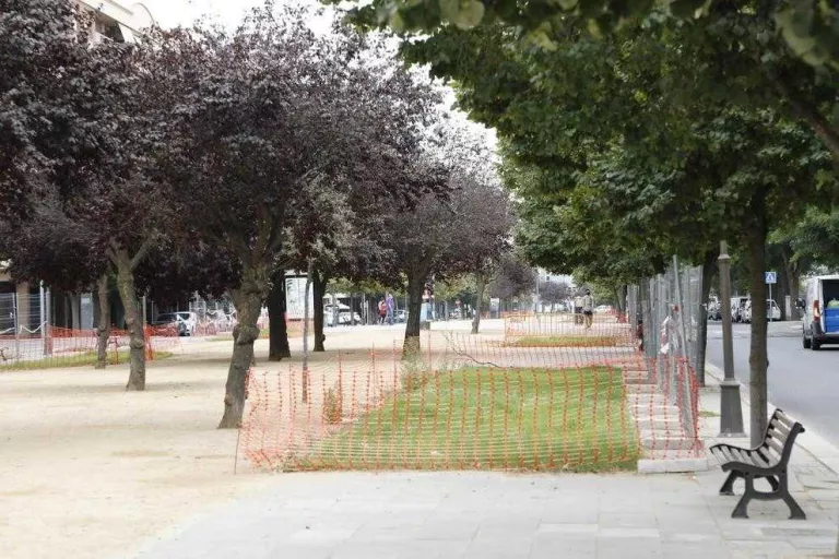 La falta de reg obliga a retardar més les obres de la rambla de Pardinyes