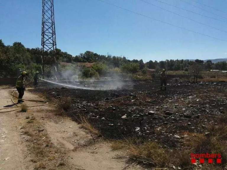 Els Bombers sufoquen fins a cinc incendis de vegetació