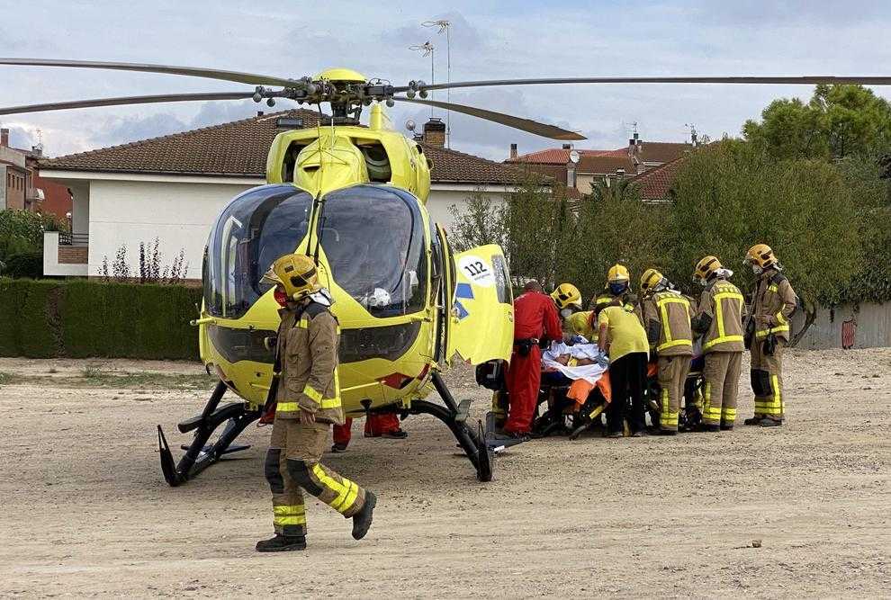Ferit un operari al desplomar-se el nou institut de Guissona