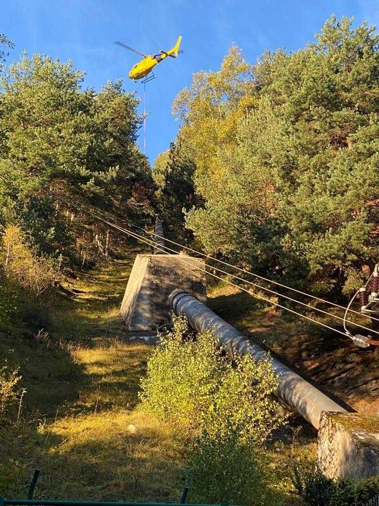 Retiren una línia d'Endesa a Aigüestortes