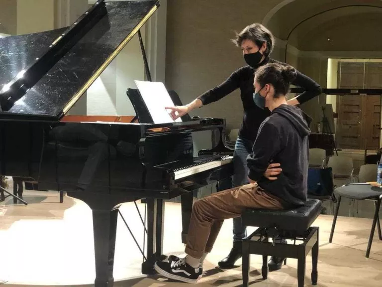 La pianista Alba Ventura, 'professora' a Cervera