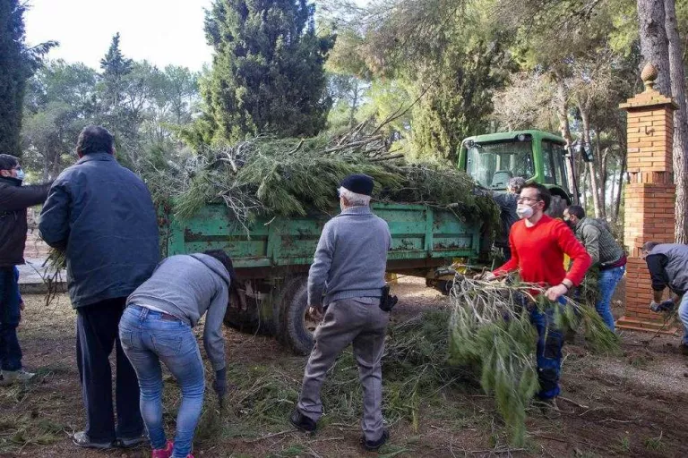 Voluntaris reparen danys de temporals a l'Urgell