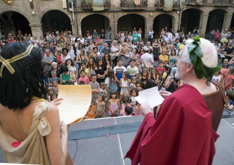 Guissona entrega les claus de la ciutat a Cèsar i Cleòpatra