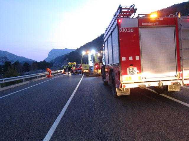 Detingut per homicidi per imprudència un conductor implicat en l'accident mortal a Peramola