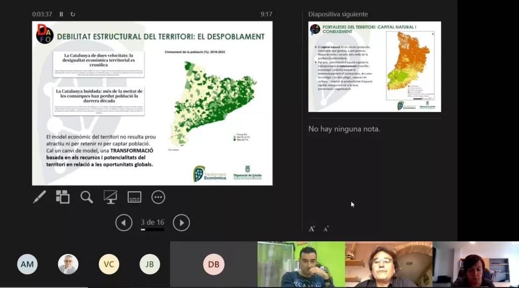 La Diputació vol fomentar el creixement i transformació econòmica de Lleida