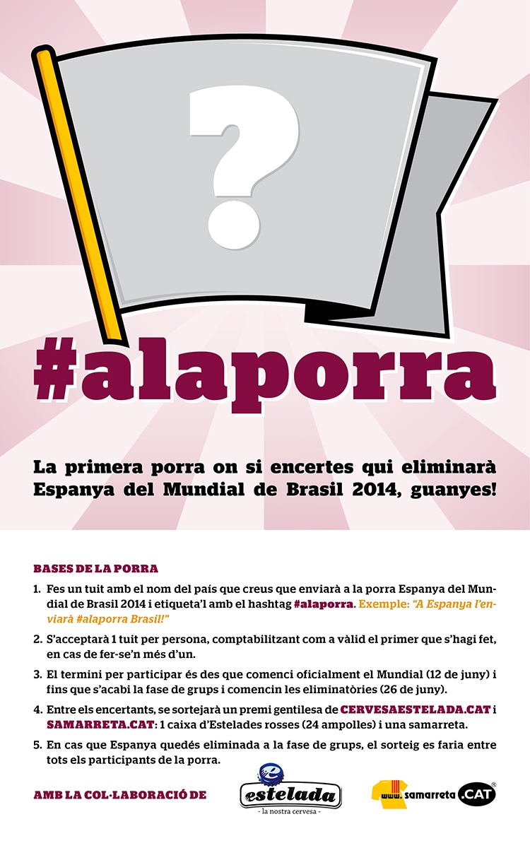 Creen #alaporra, una porra per veure qui eliminarà Espanya del Mundial