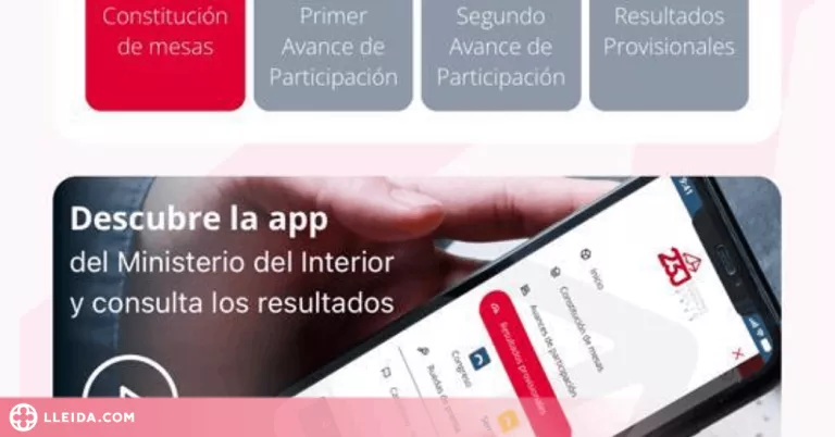 ℹ️ Una web i una 'app' ofereixen en temps real els resultats de les Eleccions Generals del 23J