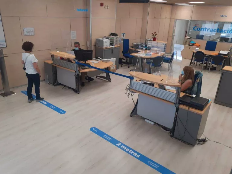 Normalitat en la reobertura de les oficines d'atenció al client d’Aqualia a Lleida