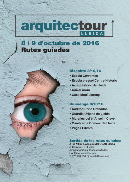 La segona edició de l’Arquitectour Lleida obre les portes d’edificis emblemàtics de la ciutat habitualment no visitables