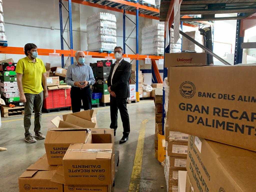 La Diputació dona suport a la tasca social del Banc dels Aliments
