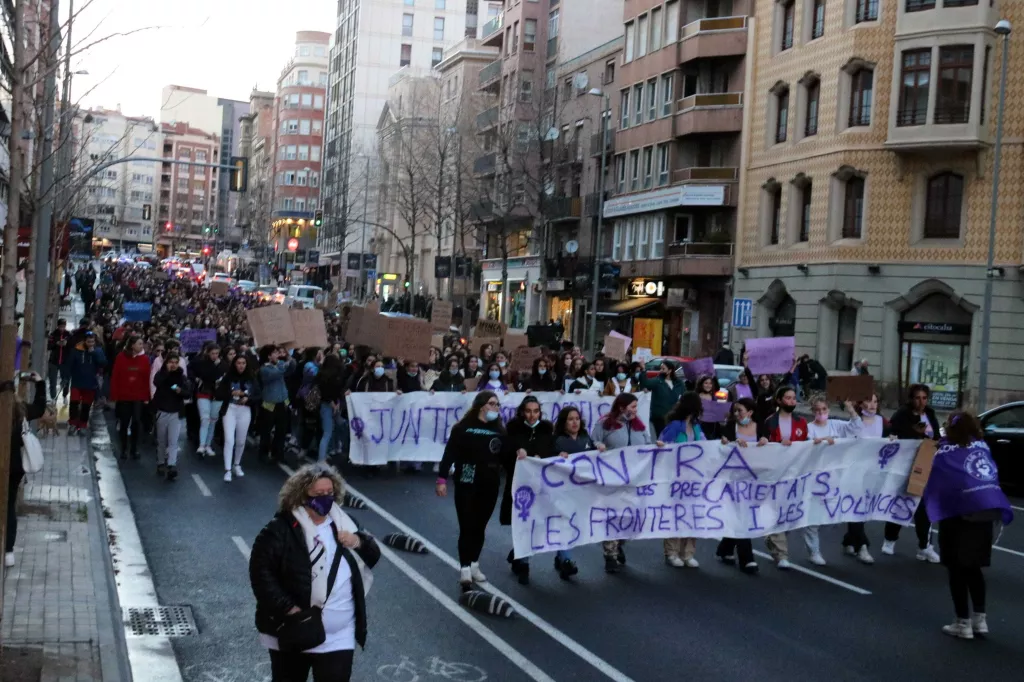 ⏯️ Lleida surt al carrer per reivindicar el 8-M i reclamar la igualtat efectiva entre dones i homes