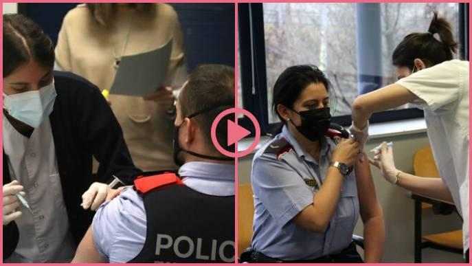 ⏯️ Un centenar de mossos de la Seu d'Urgell reben la primera dosi de la vacuna contra la Covid-19