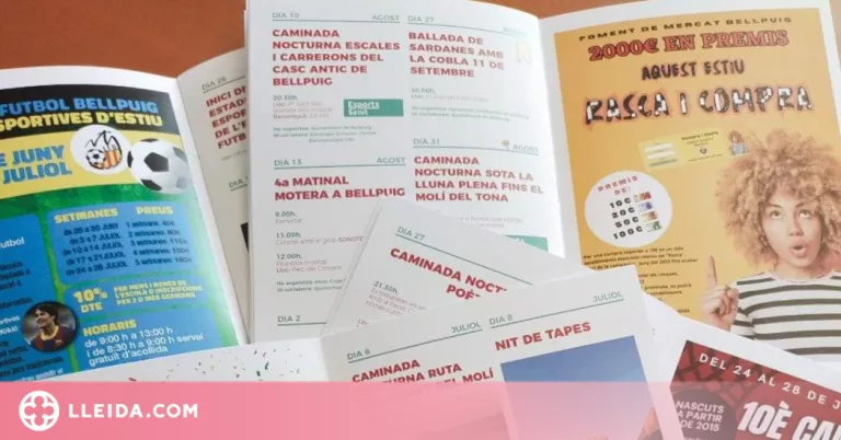 Bellpuig programa una agenda d'estiu plena d'activitats per aquest estiu