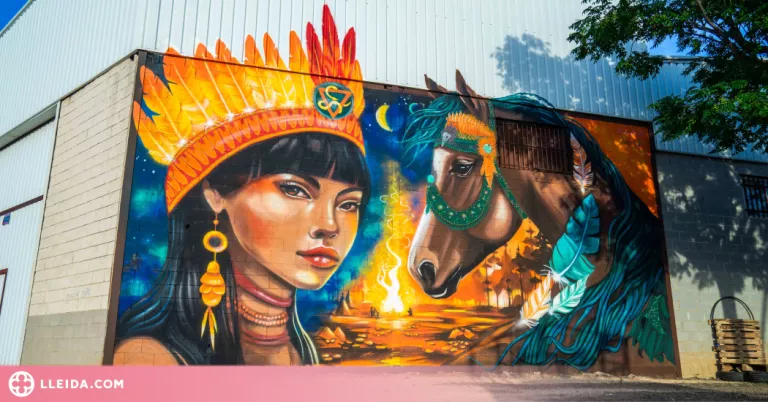 El mural ‘The horse’ de la francesa AnnaConda guanya el premi del públic del VII Torrefarrera Street Art Festival