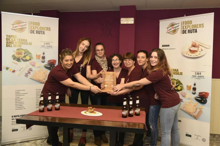 'Milfulls de Carpaccio' de la Cafeteria Bàrbar, tapa guanyadora de la 'Food Explorers de Ruta' de Balaguer