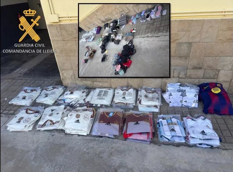 La Guàrdia Civil intervé a Mollerussa i les Borges Blanques productes falsificats per valor de més de 141.000 euros