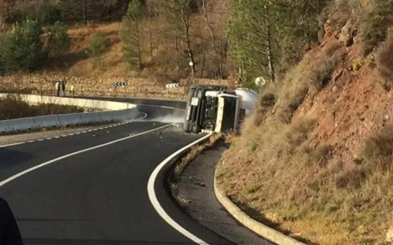 Accident d'un camió a Sopeira