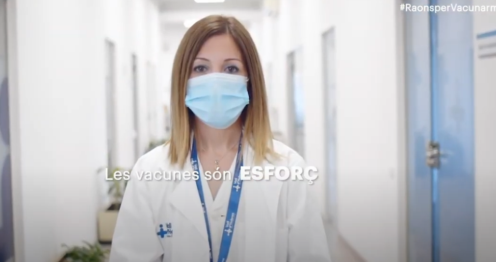 Col·legis professionals sanitaris impulsen la nova campanya #RaonsperVacunarme