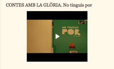 'Contes amb la Glòria', una de les iniciatives per aquest dies de confinament