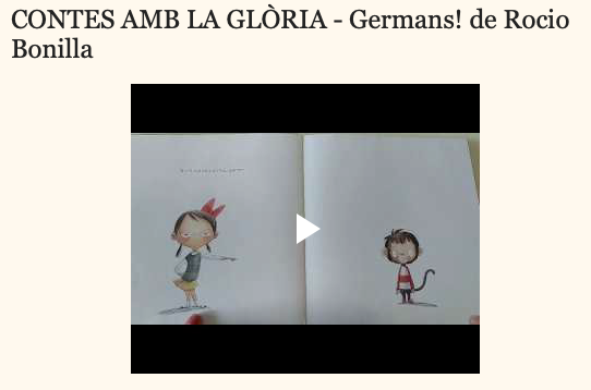CONTES AMB LA GLÒRIA - Germans! de Rocio Bonilla