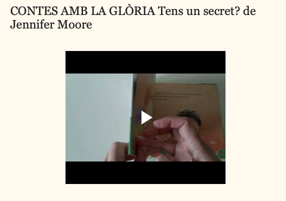 Llibre per acabar la setmana de 'Contes amb la Glòria'