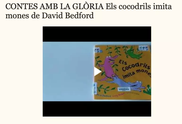 Dimarts de lectura amb Glòria