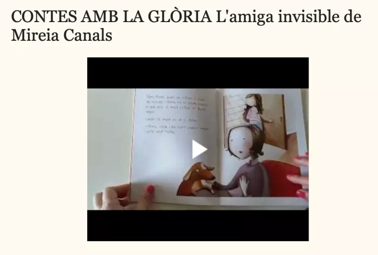 "La amiga invisible" en 'Contes amb la Glòria