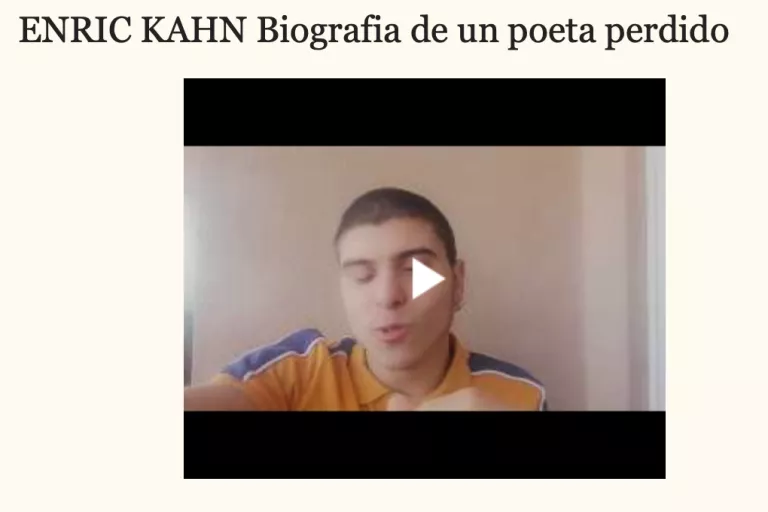 Enric Kahn presenta 'Biografia de un poeta perdido'