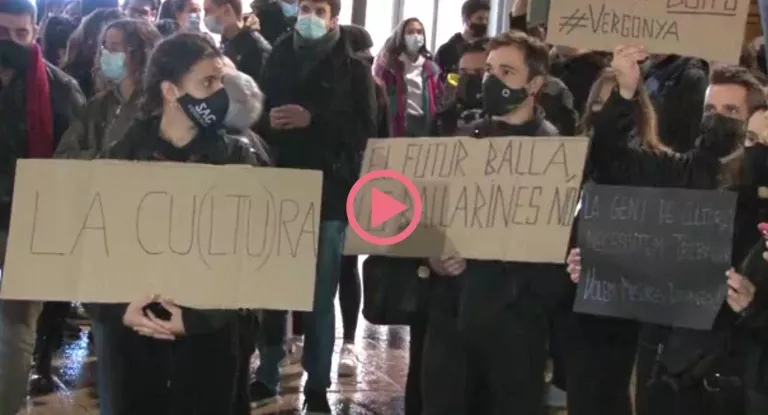 ⏯️ El sector cultural es manifesta i reclama la reobertura dels espais