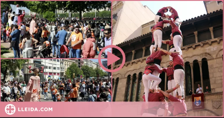 ⏯️ La Festa Major de Lleida torna a omplir els carrers de gegants i castells després de dos anys