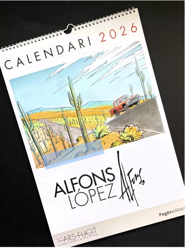 Pagès Editors dedica el Calendari 2026 al dibuixant lleidatà Alfons López