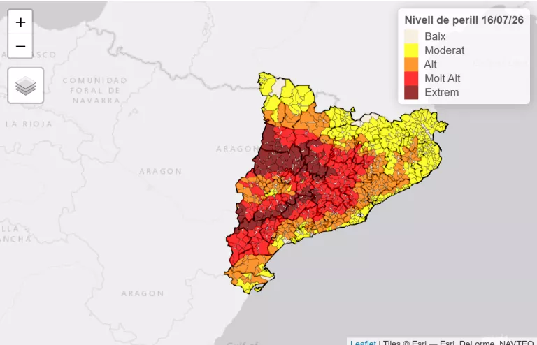 Mapa municipal de perill d’incendis forestals