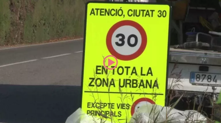⏯️ Comença la senyalització per limitar la velocitat a 30 km/h a gairebé tots els carrers de Lleida