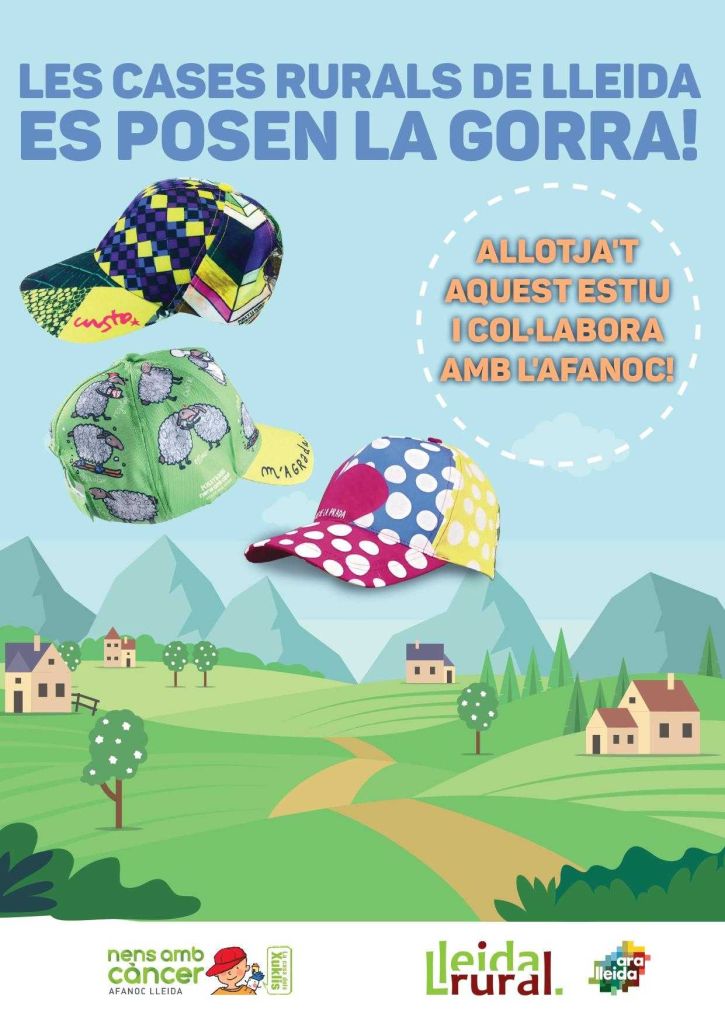 Les Cases Rurals de Lleida es posen la Gorra pel càncer infantil!