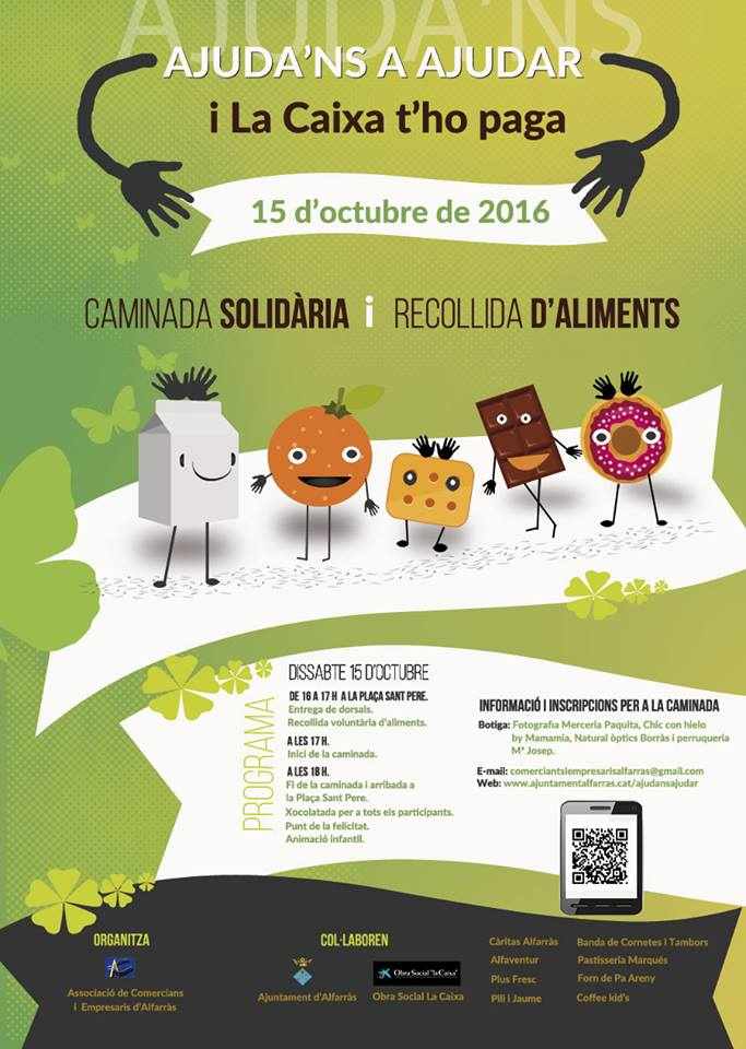 Caminada solidària a Alfarràs per recaptar fons per als més necessitats