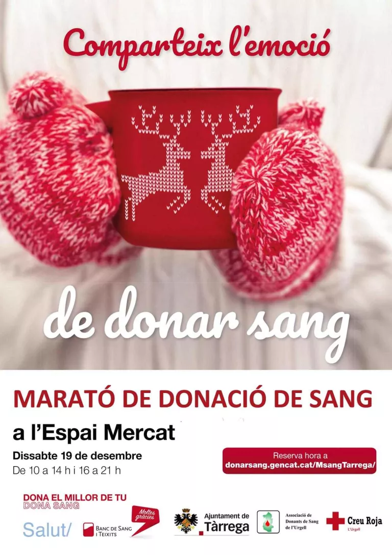 Tàrrega acull la Marató de donació de  sang i plasma