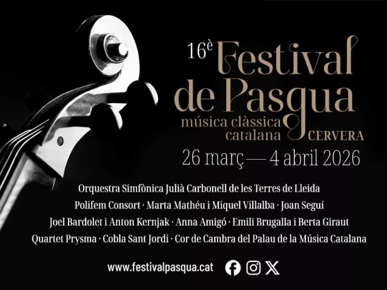 El Festival de Pasqua de Cervera activa la venda anticipada amb preus reduïts i abonaments