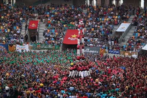 Els Castellers de Lleida completen el segon 4 de 8 de la temporada