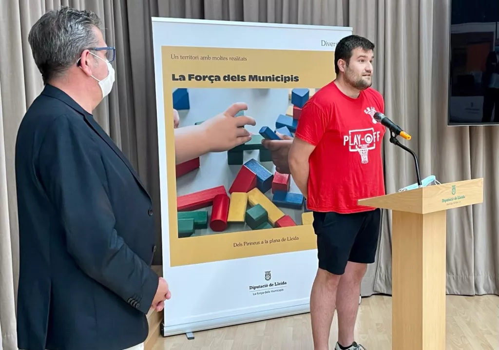La Diputació rep al CB Lleida per celebrar l'ascens a Lliga 2