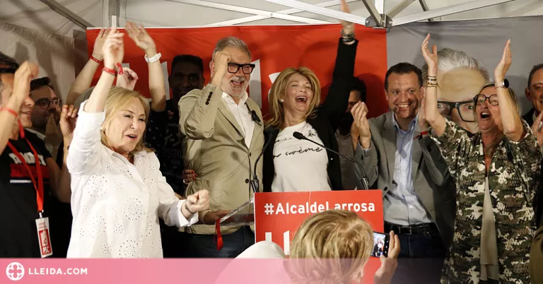 ⏯️ Larrosa i el PSC celebren la victòria a Lleida: "Els ciutadans volien canvi"
