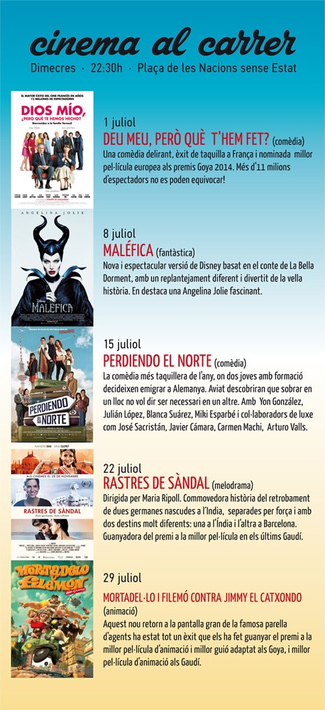 Nits d’estiu a Tàrrega acompanyades de cinema a la fresca