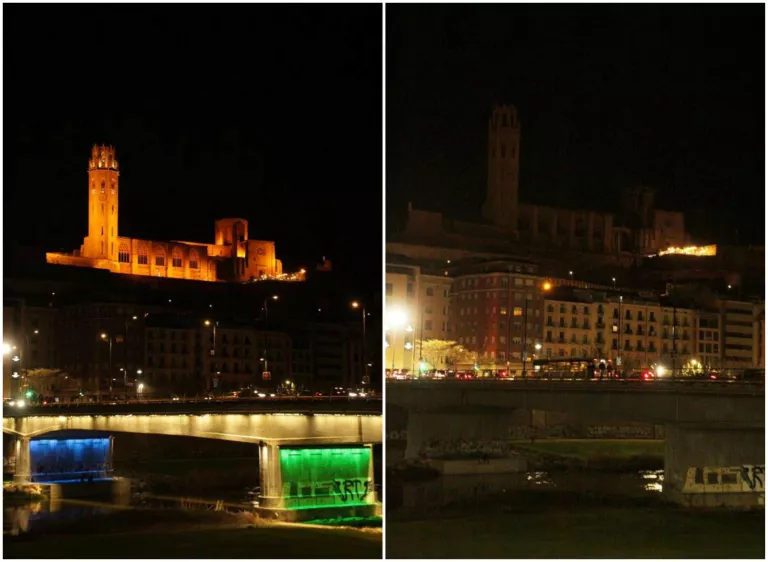Lleida se suma a l’Hora del Planeta i es queda a les fosques durant una hora