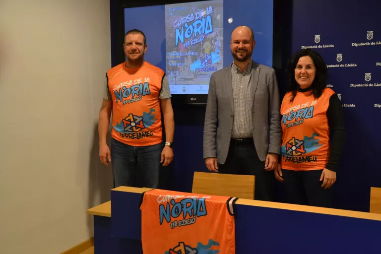 La riba del riu Noguera Ribagorçana, indret de pas de l’11a Cursa de la Nòria de Torrelameu