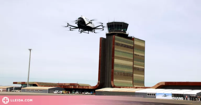 ⏯️ L'empresa xinesa EHang inaugura a l'aeroport de Lleida-Alguaire la primera base de vehicles aeris autònoms d'Europa